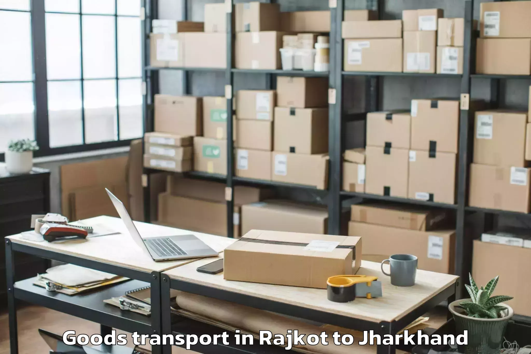 Professional Rajkot to Hariharganj Goods Transport